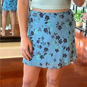 Floral Blue Skirt